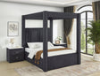 Jayla Black Queen Canopy Bed from Decor Furniture