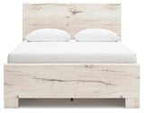 Lawroy Light Natural Queen Panel Bed with Storage — front view
