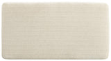 Maggie Birch Chenille Ottoman front view