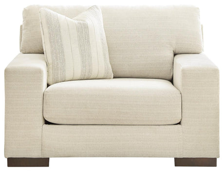 Maggie Birch Chenille Oversized Chair head-on view
