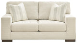 Maggie Birch Chenille Loveseat side view