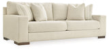 Angle view of Maggie Birch Sofa and Loveseat furniture