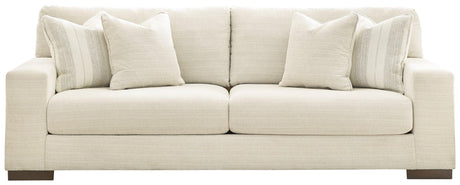 Detail of chenille upholstery on Maggie Sofa