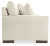 Side detail view of Maggie Birch Sofa and Loveseat