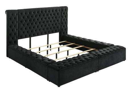 Liliana Bed storage footboard drawers