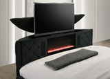 Voltare Queen Headboard tufted panel close-up