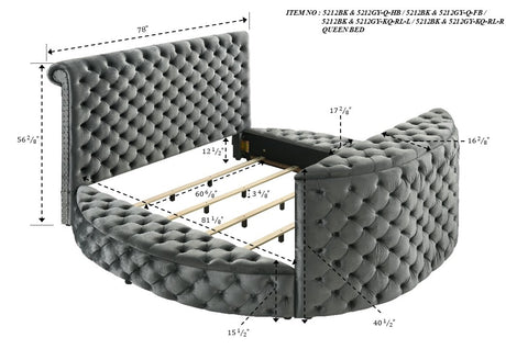 Voltare bed footboard detail