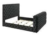 Top view of Josephine King Bed TV lift panel closed