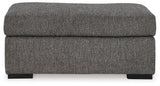 Gardiner Pewter Ottoman side view