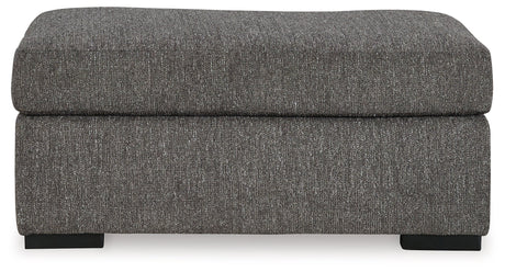 Gardiner Pewter Ottoman side view
