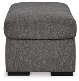 Gardiner Pewter Ottoman top view