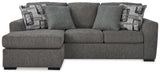 Ottoman matching the Gardiner pewter chaise sofa
