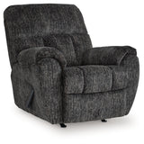 Stayfish Gunmetal Chenille Velvet Recliner main angled view