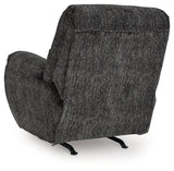Back view of Stayfish Gunmetal Chenille Velvet Recliner