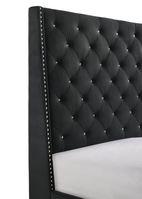 Chantilly bed frame showing footboard and rails