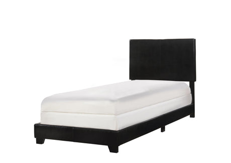 Rear view of Erin Queen Upholstered Bed headboard