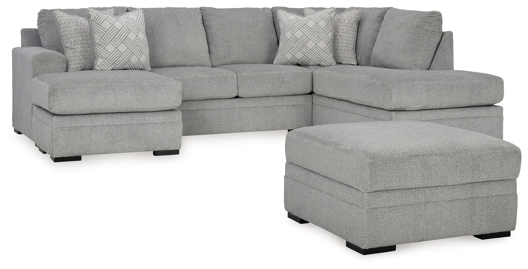 room view of Casselbury Cement 2-Piece Sectional with Ottoman sectional sofa