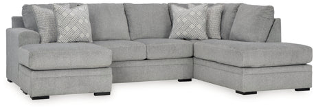 Main, front-facing view of sectional sofa
