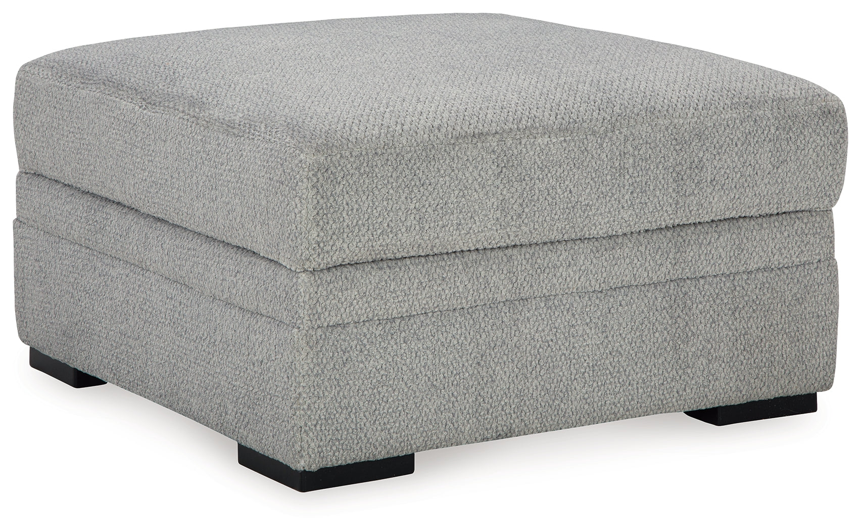 side view of Casselbury Cement 2-Piece Sectional with Ottoman sectional sofa