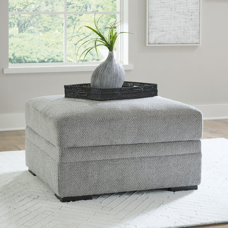 Main view of sofa with ottoman