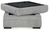 room view of Casselbury Cement 2-Piece Sectional with Ottoman sectional sofa