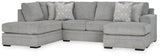 room view of Casselbury Cement 2-Piece Sectional with Ottoman sectional sofa