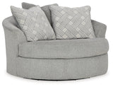 Casselbury Cement Ottoman front angle