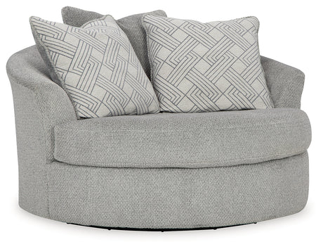 Casselbury Cement Ottoman front angle