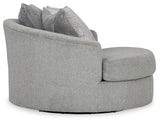 Casselbury Chair and Ottoman side view