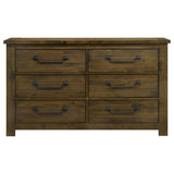 Doherty 6-Drawer Bedroom Dresser Rustic Brown — product image 3