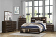 Chesky Espresso Storage Platform Bed main view
