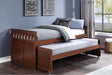 Rowe Dark Cherry Twin Daybed angled close-up