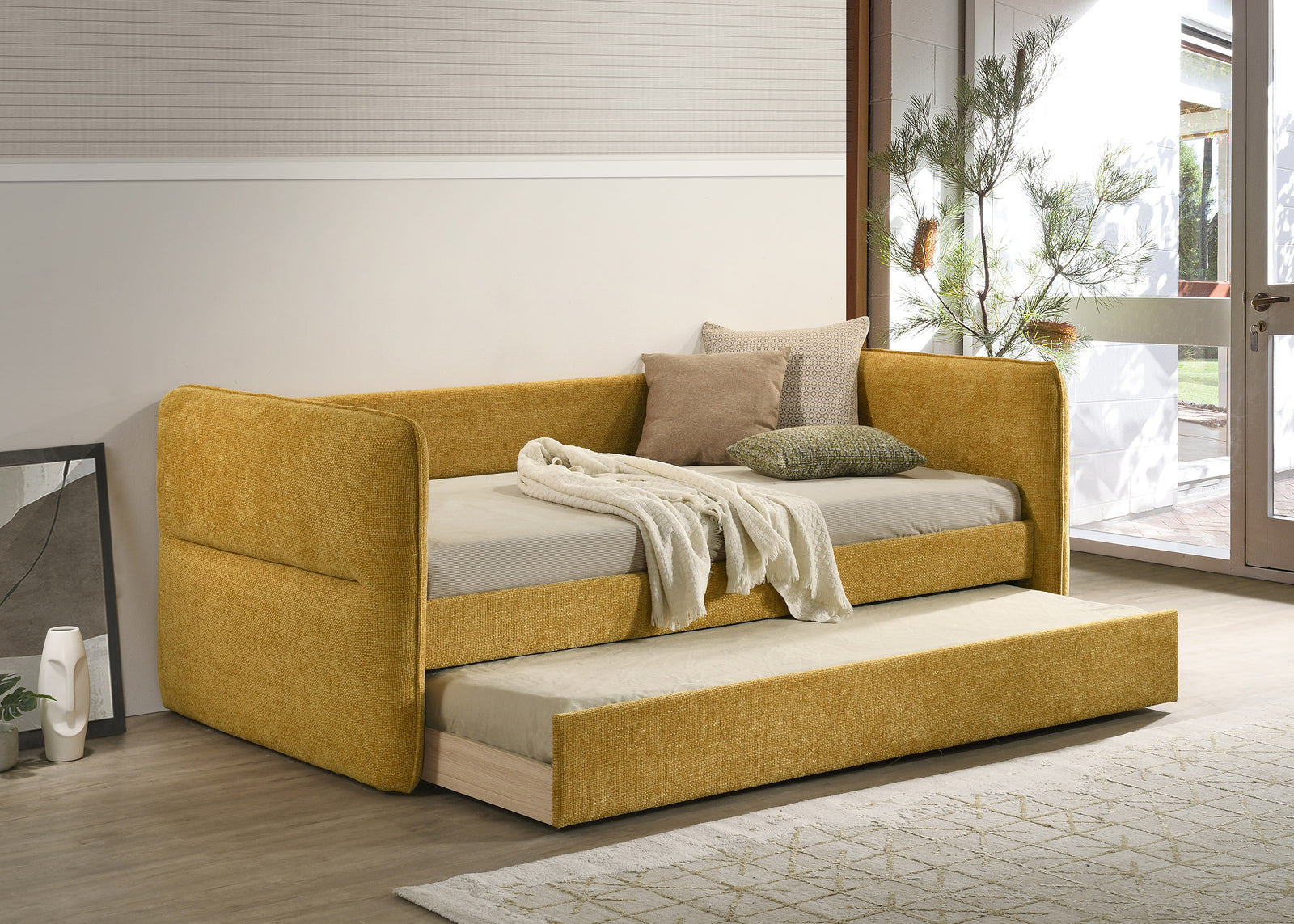 Philipa Gold Upholstered Daybed