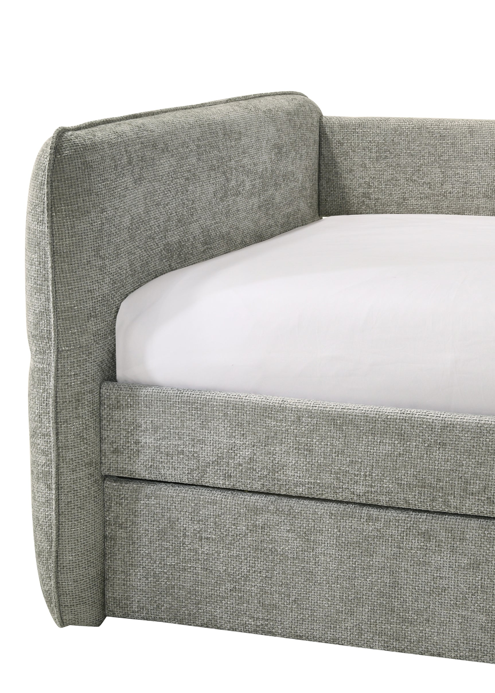 Philipa Light Gray Upholstered Daybed