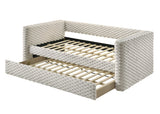 Side view showing daybed arm detail