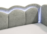Back view of Melody LED Upholstered Daybed