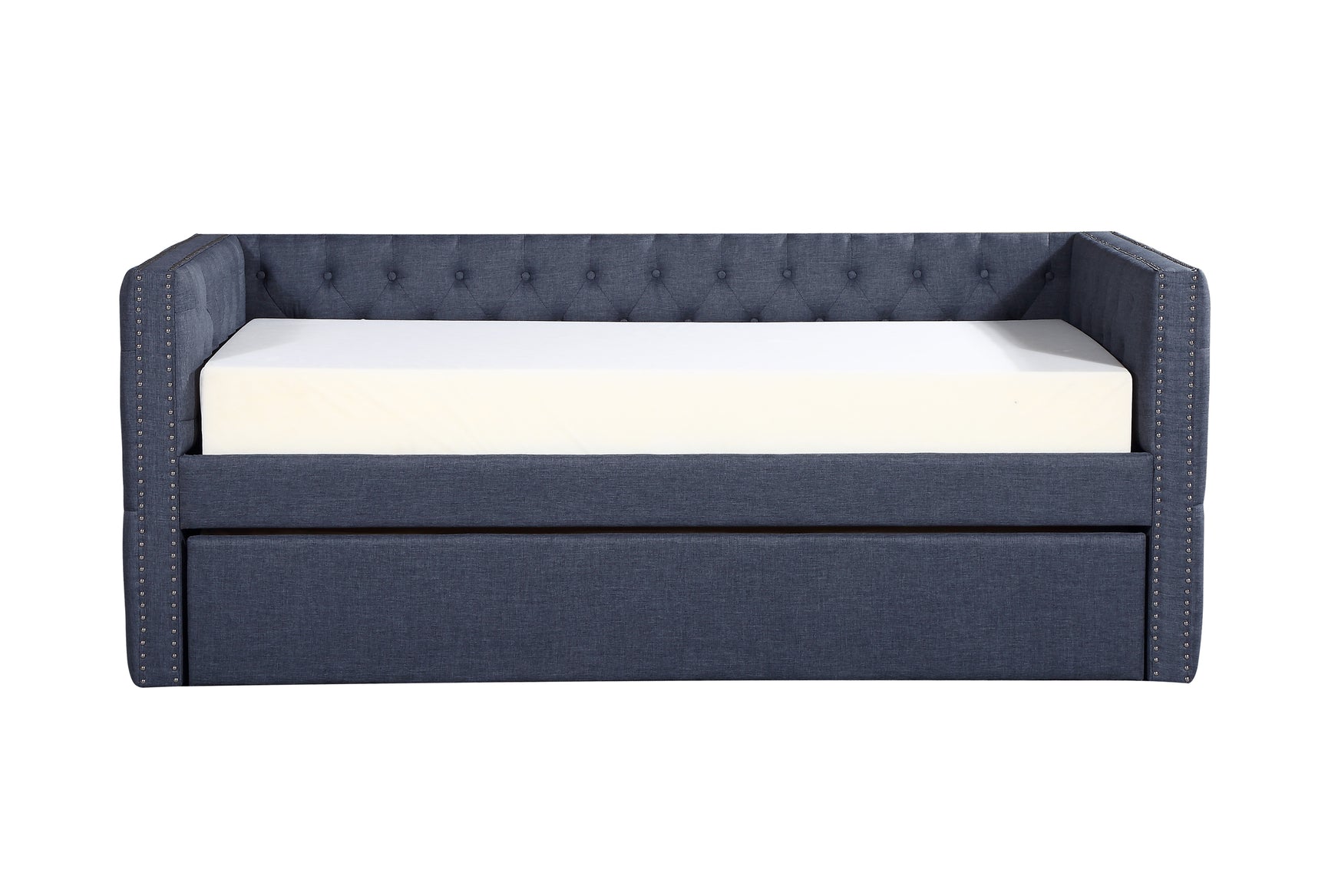Trundle pulled out from daybed