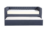 Side view of Trina Gunmetal daybed