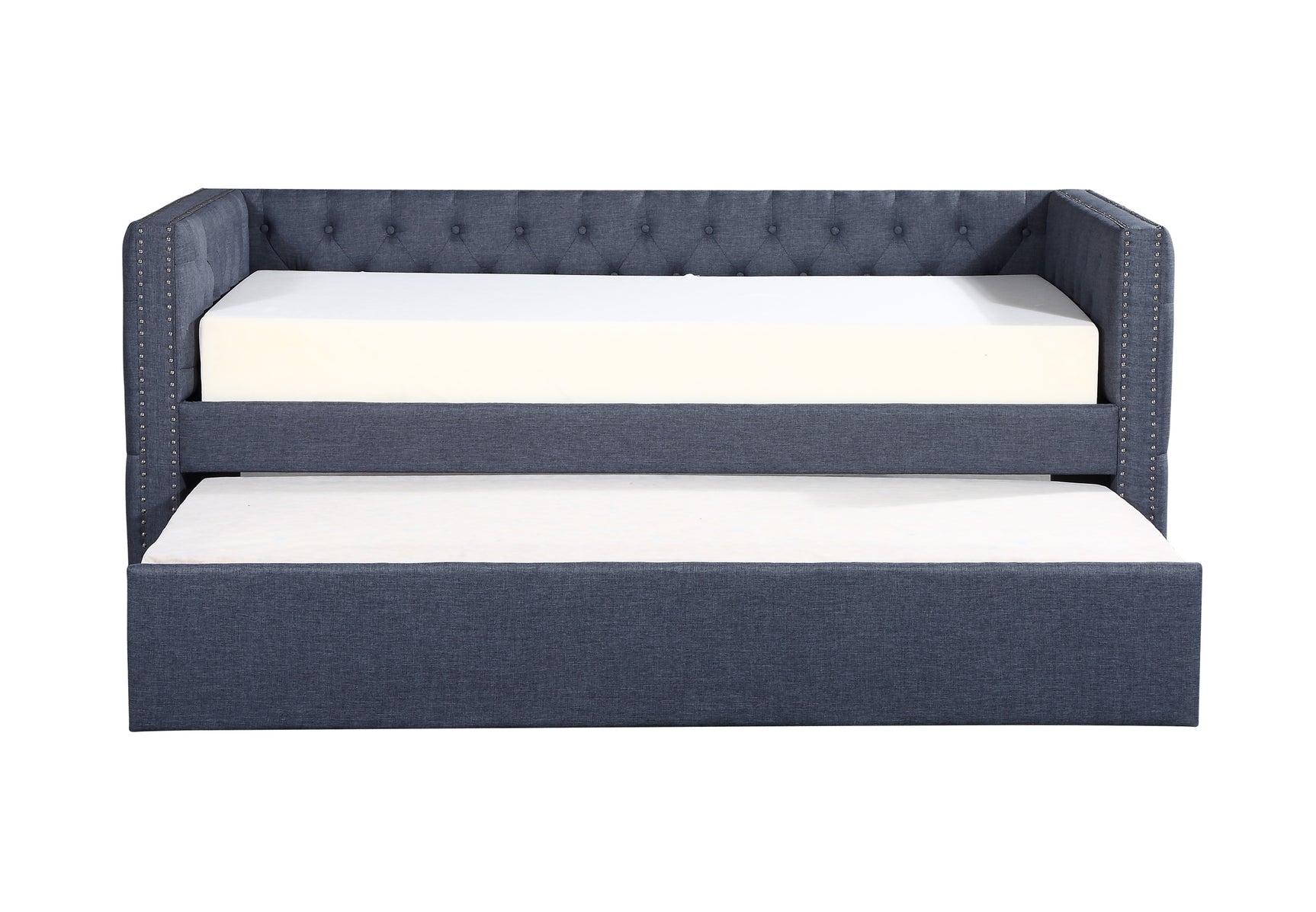 Side view of Trina Gunmetal daybed