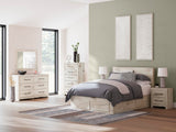 Lawroy Light Natural Queen Panel Storage Bed — product image 11