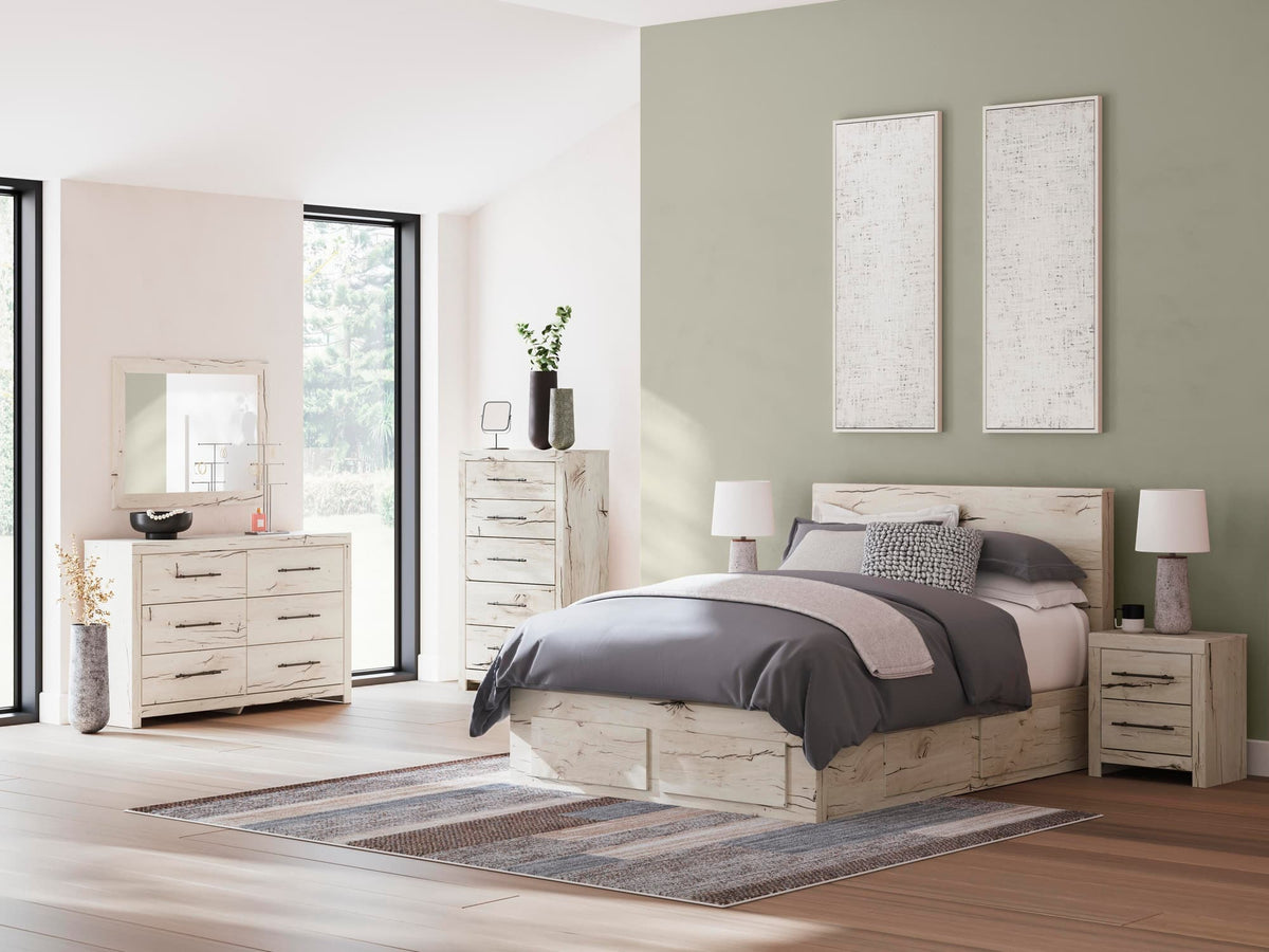 Lawroy Light Natural Queen Panel Storage Bed — product image 11