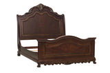 Deryn Park Cherry Modern Sleek Traditional Solid Hardwood Sleigh Bedroom Set - Ella Furniture