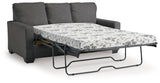 Rannis Full Sofa Sleeper open with mattress visible