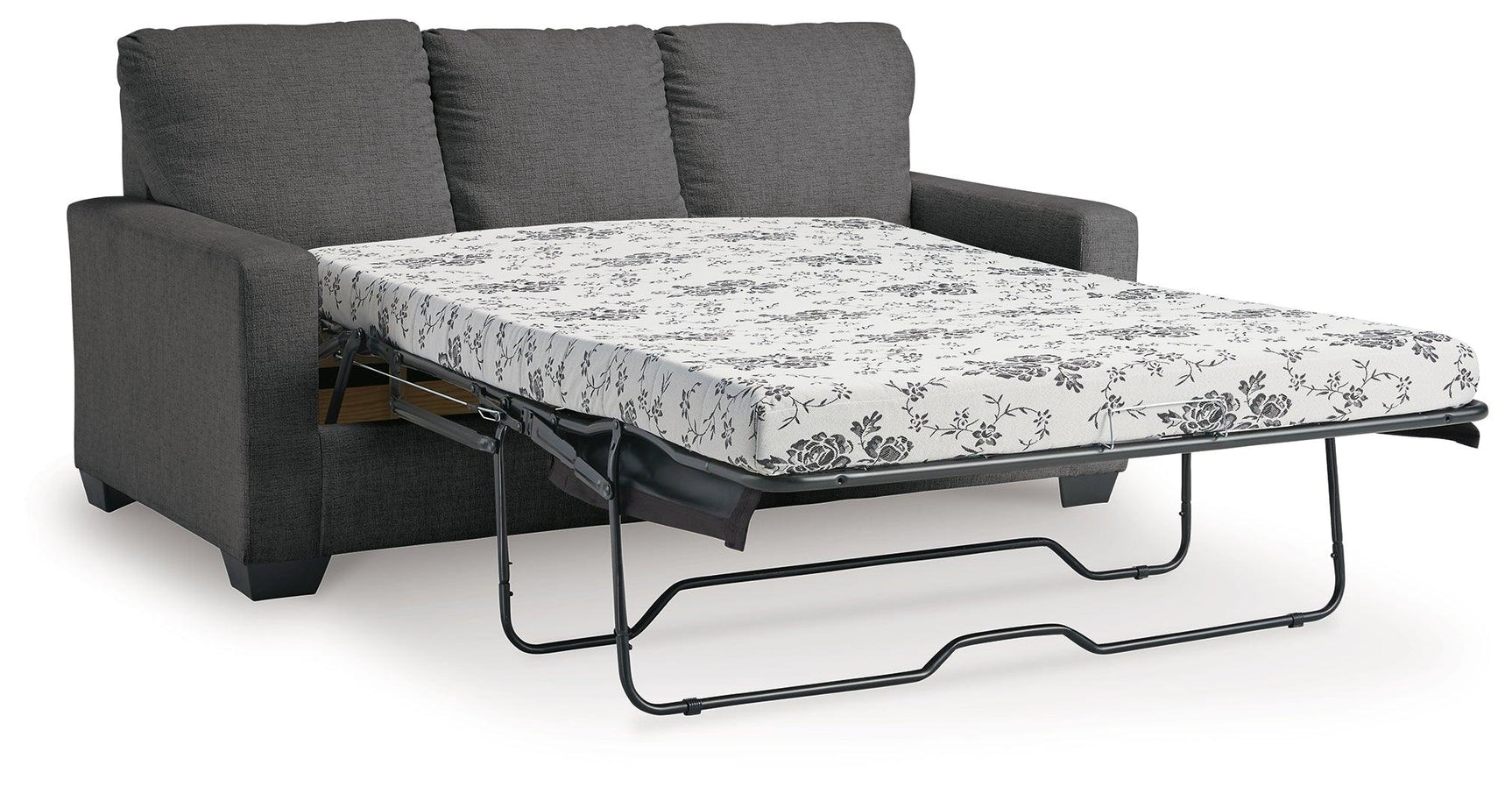 Rannis Full Sofa Sleeper open with mattress visible