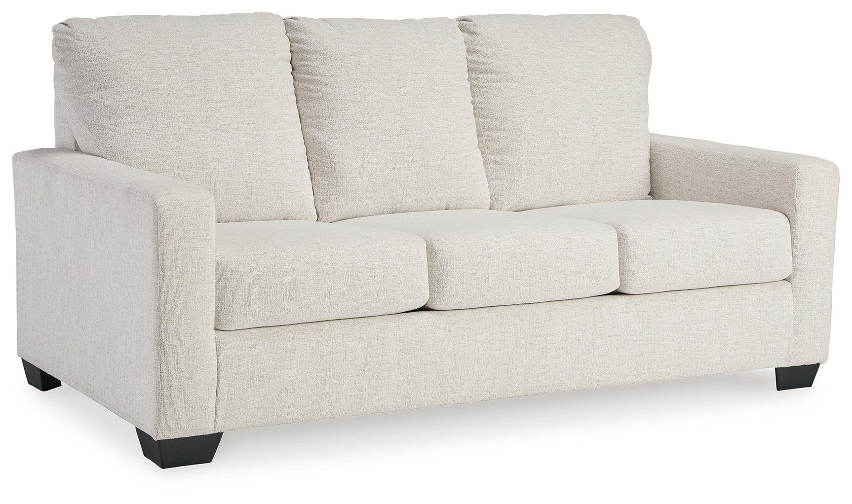 Rannis Snow Chenille Full Sofa Sleeper closed front view