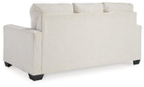 Rannis Snow Chenille Full Sofa Sleeper rear view