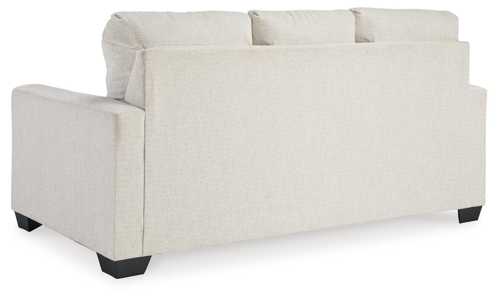 Rannis Snow Chenille Full Sofa Sleeper rear view