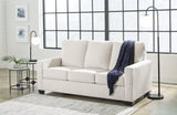 Rannis Snow Chenille Full Sofa Sleeper closed side view
