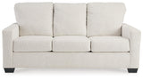 Rannis Snow Chenille Full Sofa Sleeper head-on view