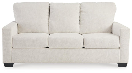 Rannis Snow Chenille Full Sofa Sleeper head-on view